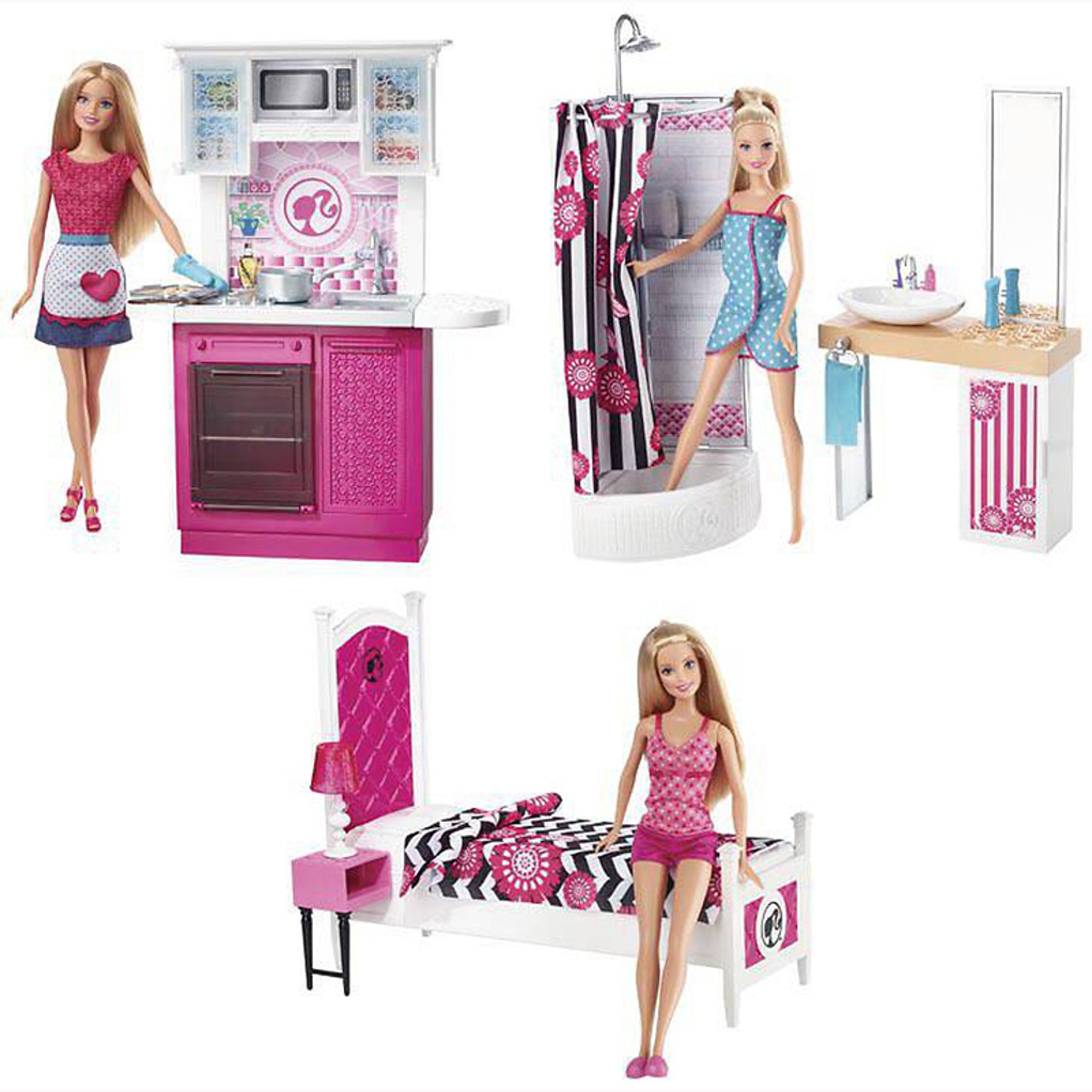 Набор Barbie роскошная кухня, 30 см, cfb62